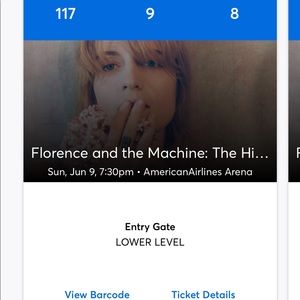 Florence and The Machine concerttks OfferUp